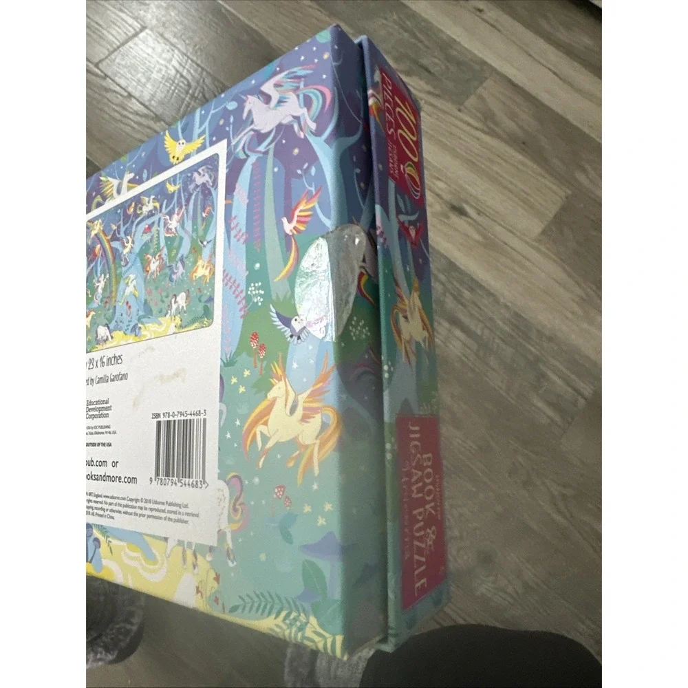 Usborne‎ Book and Jigsaw Puzzle Dinosaurs & Unicorns 100 Pieces NEW